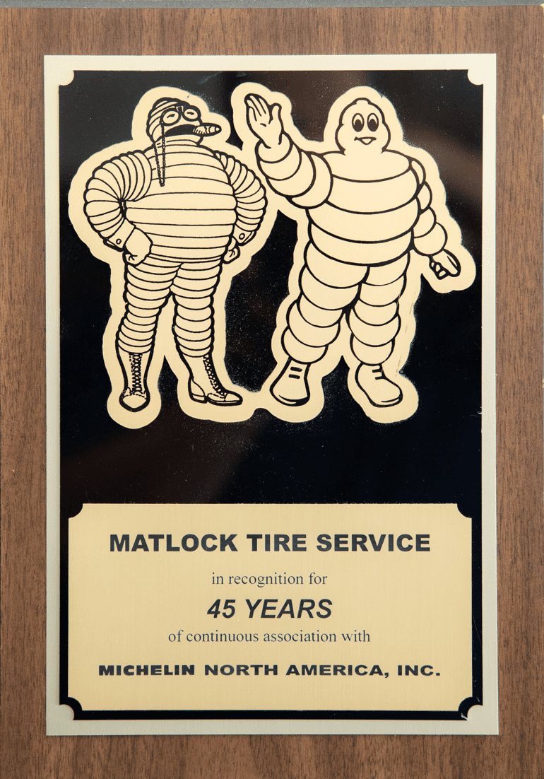 michelin tire 50 years of service award
