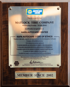 napa auto care center certification
